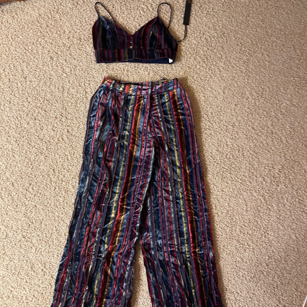 NWT House of Harlow 1960 Revolve Mona Pants Set Size Small